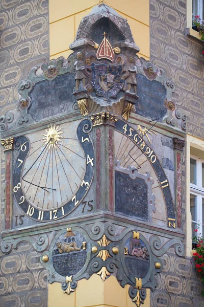 Old Medieval Sundial Closeup Poland — Stock Photo, Image