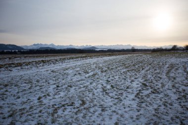 Polonya'da Podhale, kışın