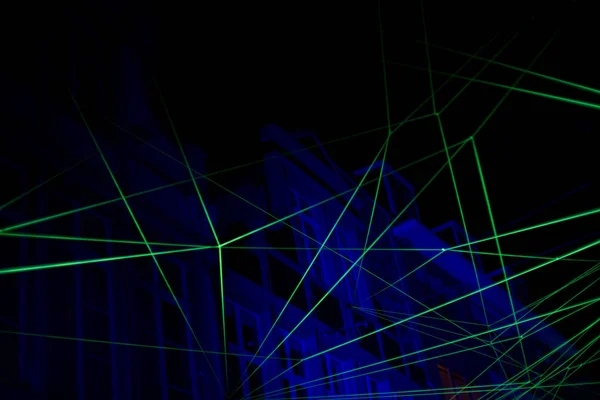 Abstrakter Hintergrund Mit Laserlicht — Stockfoto