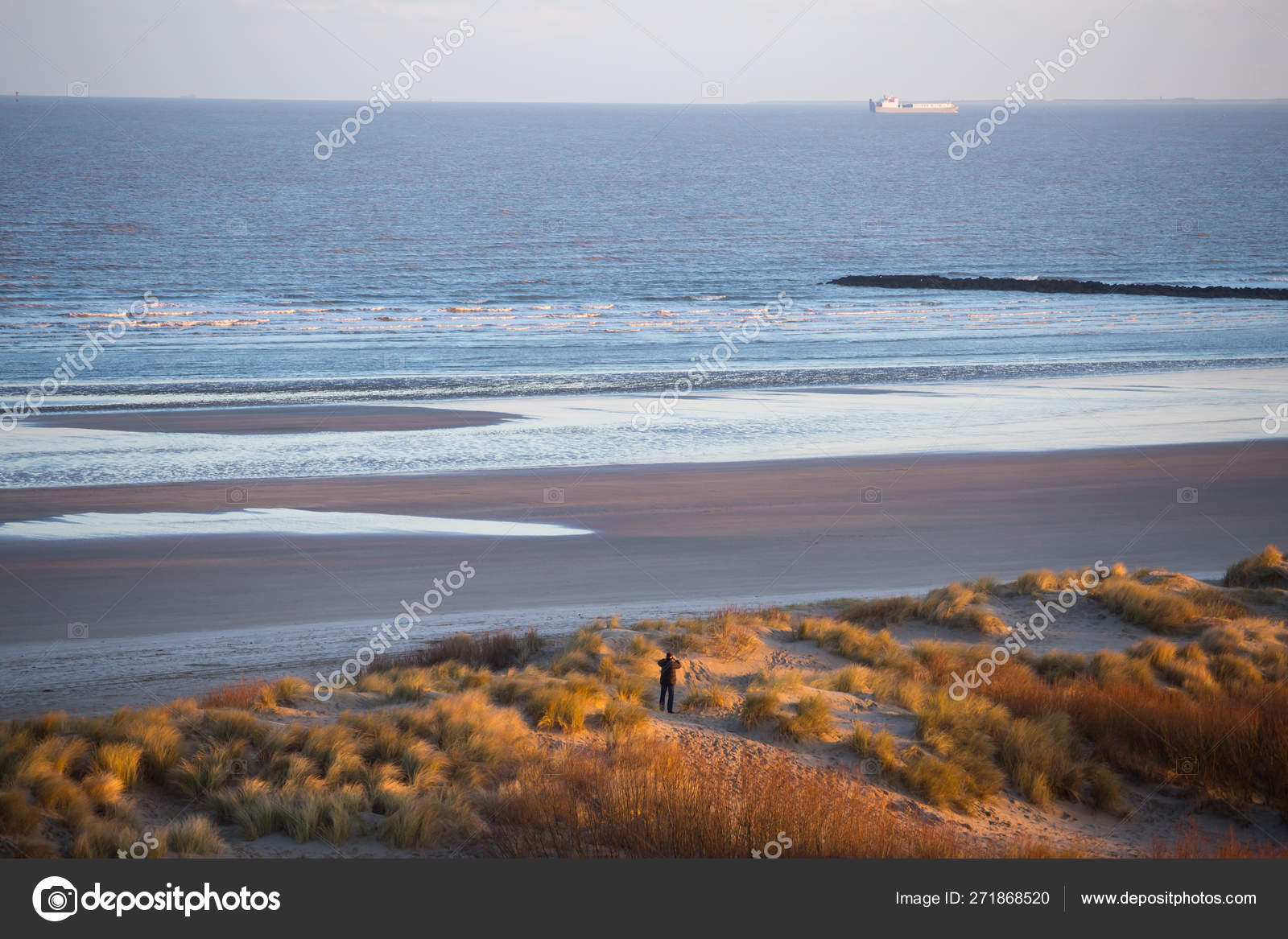 View Beach Knokke Heist Belgium Stock Photo Image By C Aniad 271868520