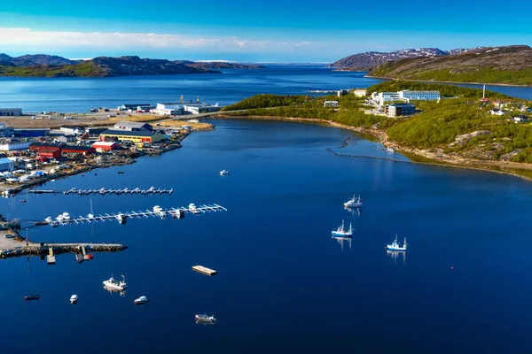Malé Město Norského Přístavu — Stock fotografie
