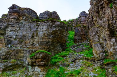 Yaz aylarında Kuzey Norveç'in şiddetli doğanın görünümü