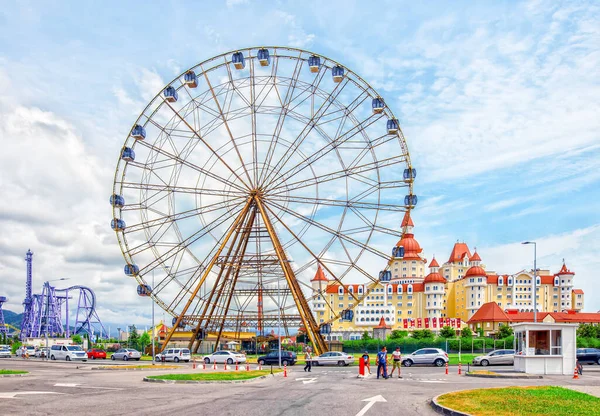 Sotsji Rusland Juni 2019 Reuzenrad Kinderstad Pretpark Sotsji Park — Stockfoto