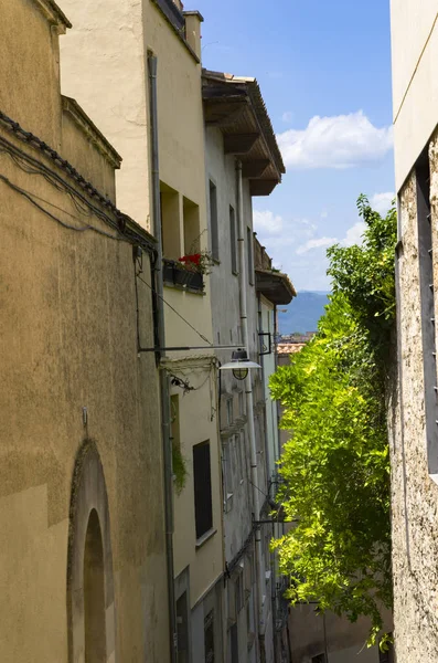 Calles Estrechas Ciudad Girona — Foto de Stock