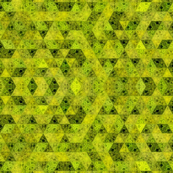 Κίτρινο Και Χακί Τρίγωνα Μοτίβο Συνεχή Μωσαϊκό — Φωτογραφία Αρχείου