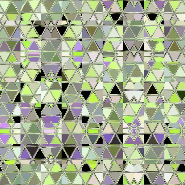 Skwery Mozaika Pastelowych Będzie Zielone Kolory Wiosny — Zdjęcie stockowe