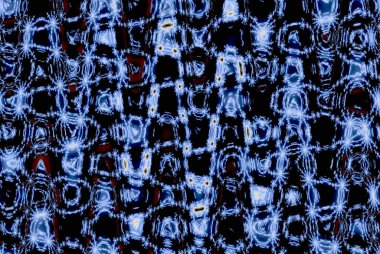 mavi damlacıkları ve zikzak soyut desen