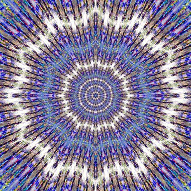 Kapak tasarımı için güzel iş kartı. mavi mandala, neon arka plan. Arka kapak.