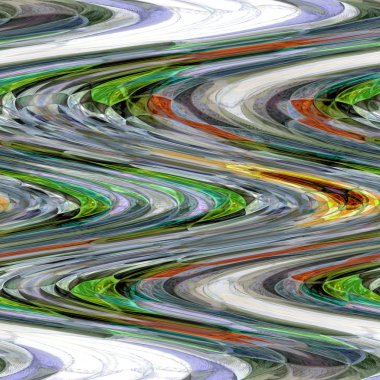 Chevron soyut desen gri ve beyaz zemin üzerine yeşil zikzaklar ile