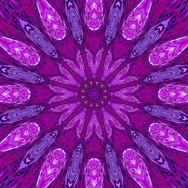 Retro arabesk desen. Güneş sunburst desen. Parlak güneş arka plan. Vintage patlama ışık ışınları. Ultra violet. Dairesel soyut çiçek desenli. Parlama ışık efekti.