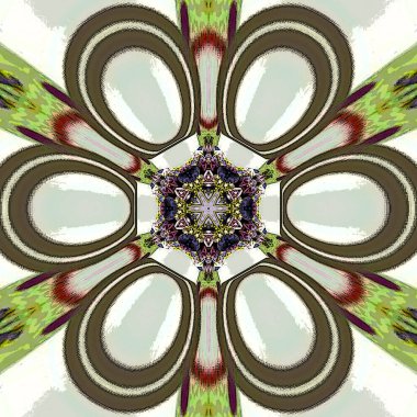 çiçek mandala, batik ve halı için arabesk