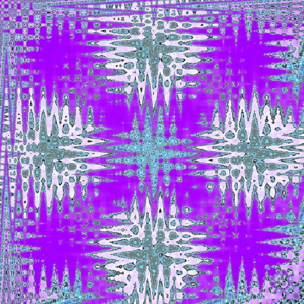 Zickzack Kaleidoskopmuster Violett Blau Und Weiß — Stockfoto