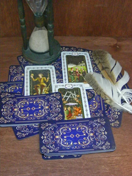 Lecteur Tarot Alignement Tarot — Photo