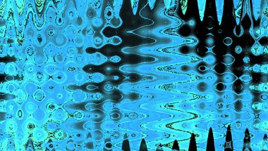 Duvar kağıdı tasarımı için siyah arka plan üzerinde renkli zigzag neon renklerde ile modern soyut desen.