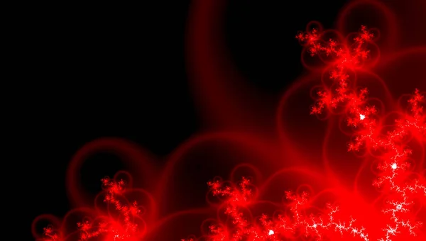 Beautiful Banner Red Rays Dark Background Glow Light Effect Love — Stock Photo, Image