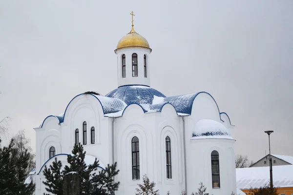 Vieille Église Orthodoxe Avec Monastère Féminin Biélorussie — Photo