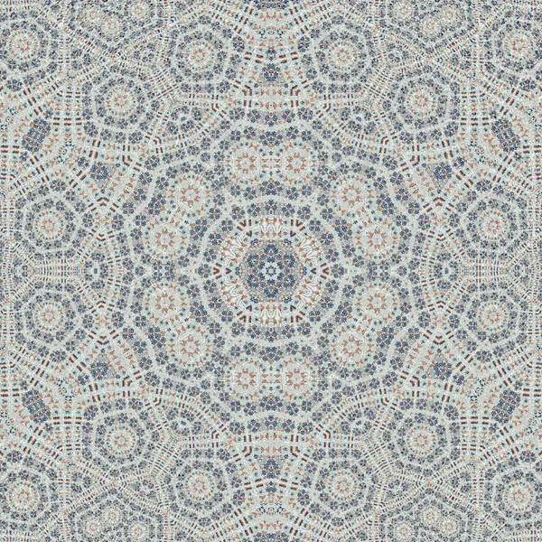 Arabesque Jasmijn Tegel Floral Geometrick Mandala Witte Achtergrond — Stockfoto