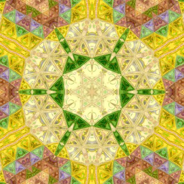 Süs tasarım. Hint çiçek mandala. Festival renkli mandala desen.