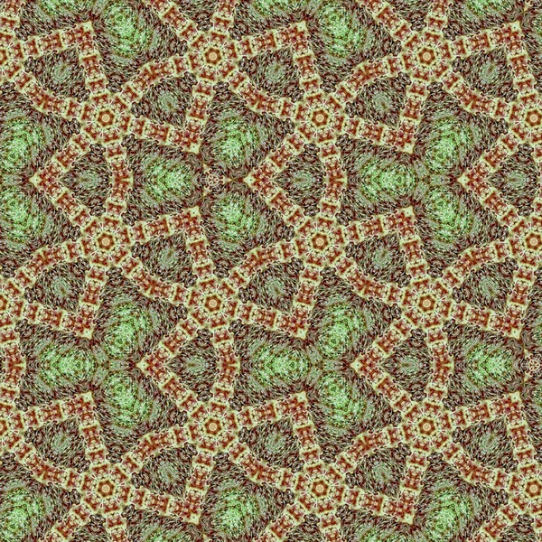 Folyamatos Arabesque Díszítő Mozaik Zöld Kékeszöld Rózsaszín — Stock Fotó