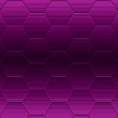 Mor ve menekşe arka plan ile altıgen örgü kartı veya afiş için