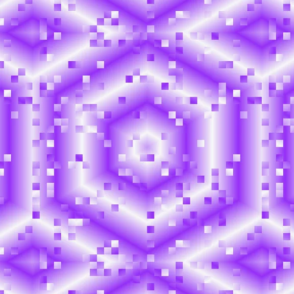 抽象分形万花筒在柔和的紫色和紫色 影响雨滴在六角形背景 — 图库照片