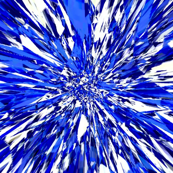 Blue Explosion Winter Ice Pattern — Stock Photo, Image