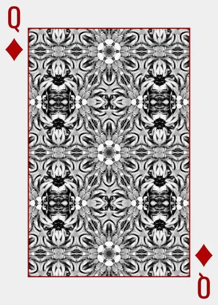 Monochrome Playing Card Back Design — стоковое фото