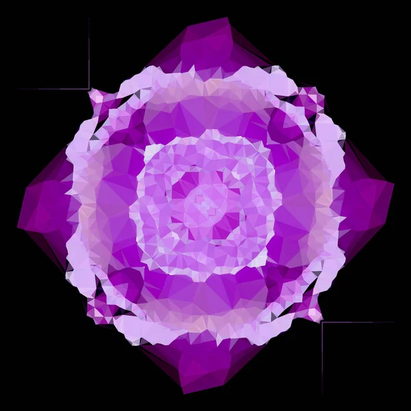 Colored ultra violet blotch on black background, violet rotate center blur effect.
