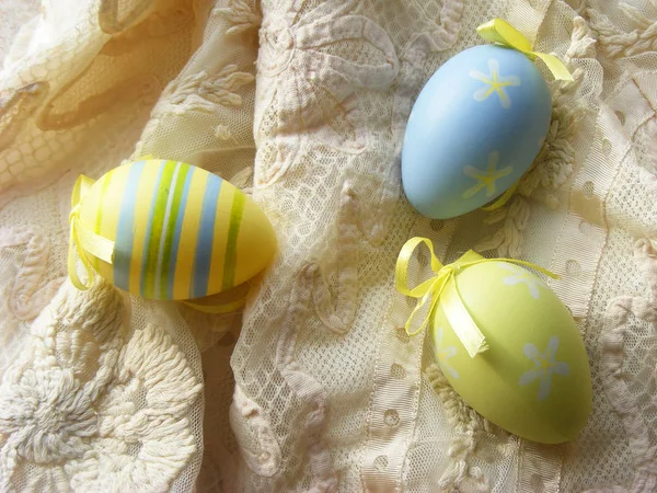 Wesołych Świąt Wielkanocnych Jaj Pojęciowy Zdjęcie — Zdjęcie stockowe