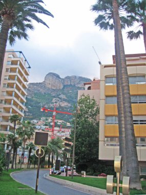 Sokak ve evler Monaco Monte Carlo içinde
