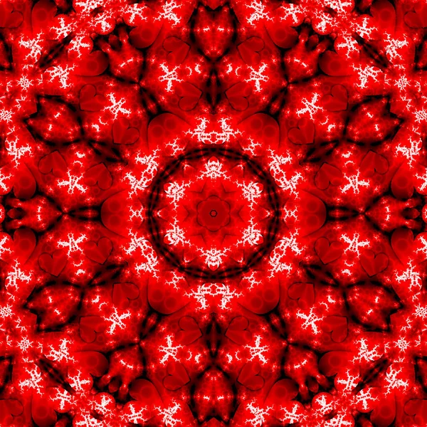 Ornamento Ornamentado Têxtil Padrão Mármore Vermelho Com Corações — Fotografia de Stock