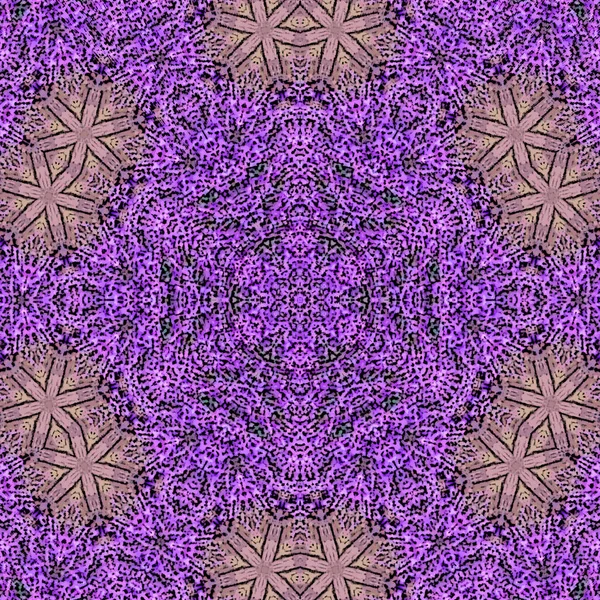 Mandala Boho Stijl Met Vervagen Patroon Kleuren Van Lavendel Violet — Stockfoto
