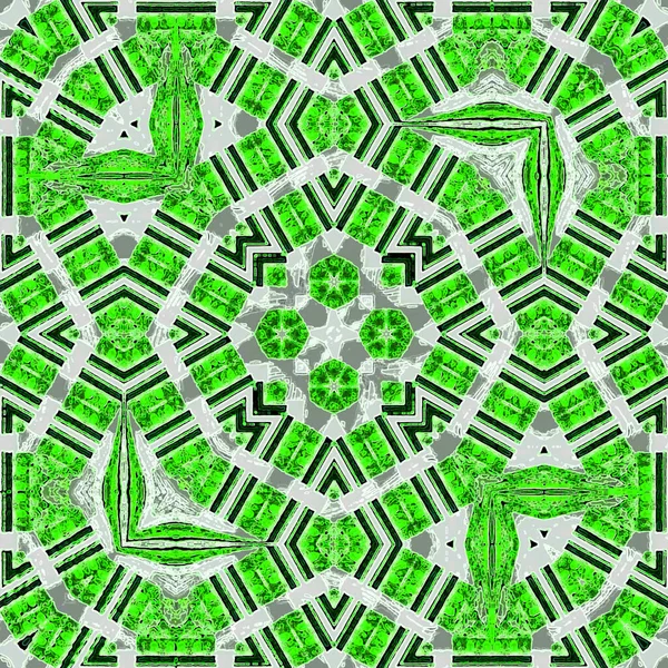Modello Azteco Stampa Tappeti Scialli Tappeti Verde Lime — Foto Stock