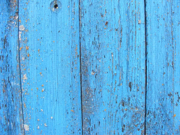 Gestreifte Blaue Planke Holz Wandoberfläche Hintergrund Strukturiert — Stockfoto