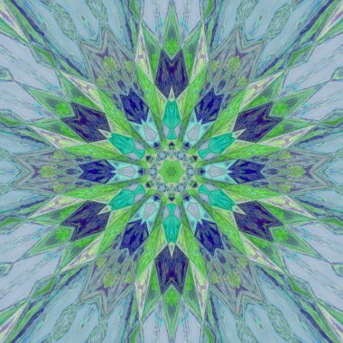 kaleydoskop retro tarzı penceresi gül desende