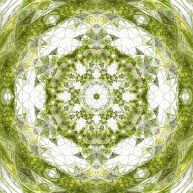 Etnik tarzda yuvarlak süs mandala