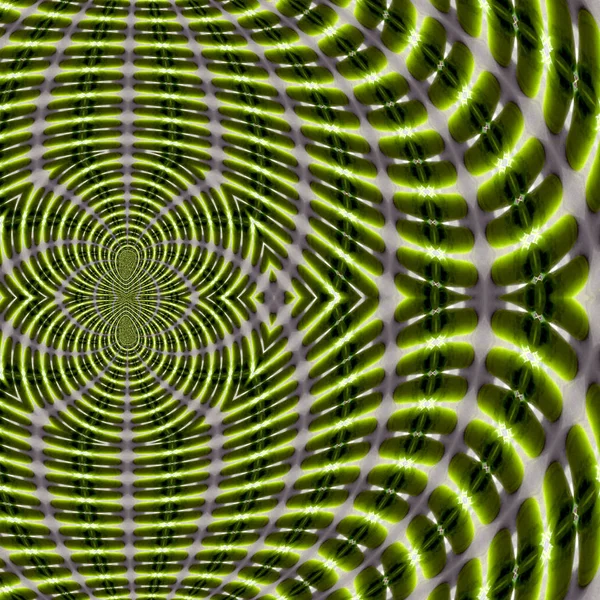 Energy background, fractal magnetic field lines in going green color, Abstract Scientific pattern