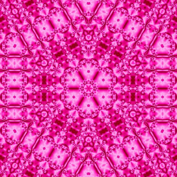 Intricate Pink Pattern Background Effect Snake Floral Kaleidoscope — Stock Photo, Image