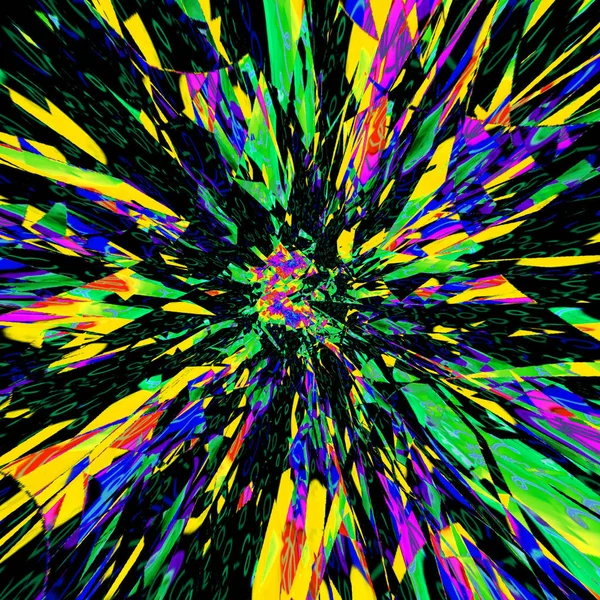 Resumen Rayas Luz Colores Fondo Abstracto Fantasía Efecto Ilustración Explosión — Foto de Stock