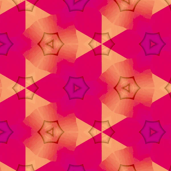 Háromszög Mintát Neon Piros Narancs Színek Triangulal Folyamatos Textúra — Stock Fotó