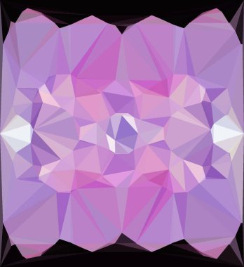 Soyut geometrik ultra violet arka plan siyah arka plan üzerinde 3d efekti, illüstrasyon banner veya kart için güzel