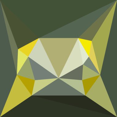 soyut tasarım nesnesi poligonal karmaşık şekilde merkez için afiş ya da modern kartı