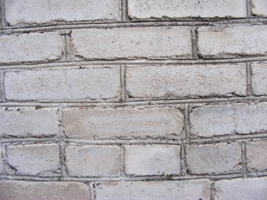 beyaz tuğla duvar kapat