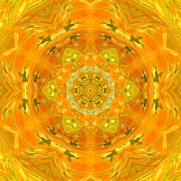 Jolie Mandala Carrelage Orange — Photo