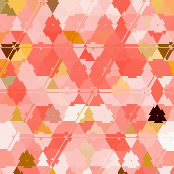 Abstract geometric pink pattern. Cute mosaic triangle background