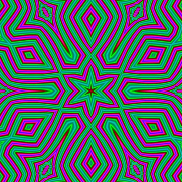 Абстрактный Геометрический Фон Зеленом Розовом Цветах Этнический Стиль Бохо Мозаика — стоковое фото