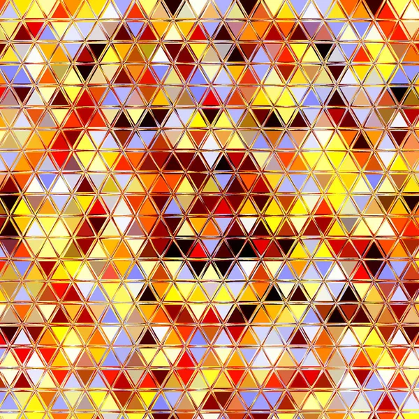 Dreieck Regenbogenmuster Effektblätter Sand Rot Orange Blau Gelb Braun Sonnige — Stockfoto
