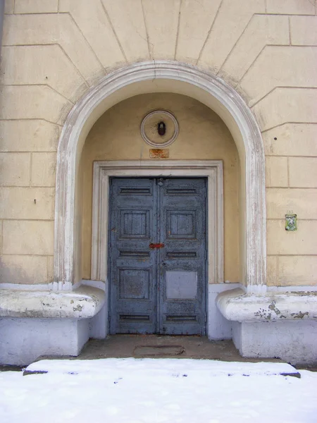 Stare Drzwi Mińsku Stalina Ampire Klasycyzmu Białoruś — Zdjęcie stockowe