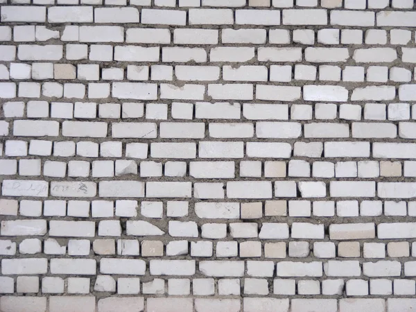 Hintergrund Der Alten Weißen Backsteinmauer — Stockfoto