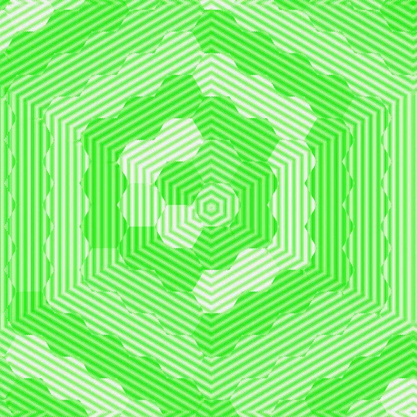 Abstrato Gradiente Verde Fundo Padrão Geométrico Espiral Redemoinho Hexágonos — Fotografia de Stock